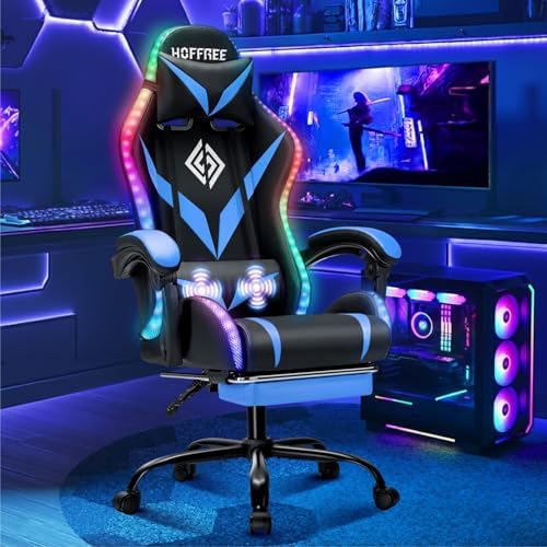 Rgb Gaming Chair - Masajlı ve Ayak Destekli RGB Oyuncu