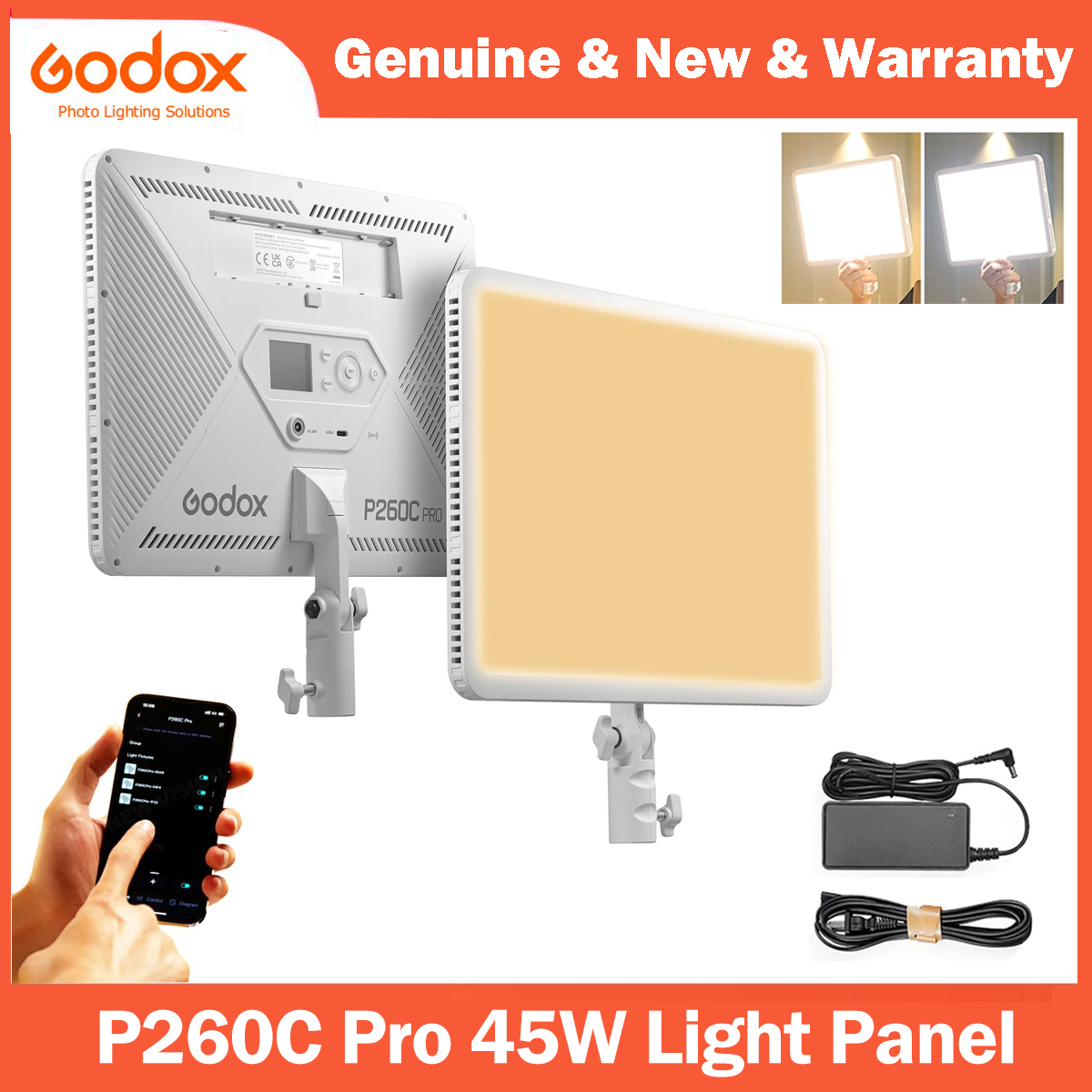 Led Light Panel Stream - Godox P260C Pro LED Video Işığı