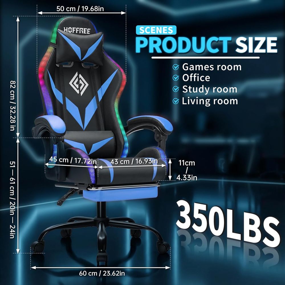 Masajlı ve LED Işıklı RGB Oyun - Rgb Gaming Chair incelemesi ve fiyatı