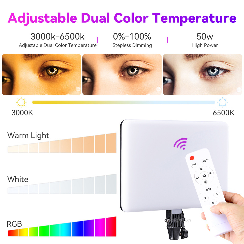 RGB 14 ''LED Video Işığı Uzakt - Led Light Panel Stream incelemesi ve fiyatı