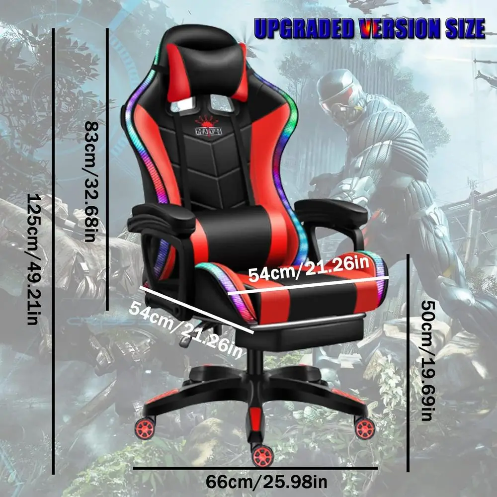 Kırmızı Renkli, LED RGB Işıklı - Rgb Gaming Chair incelemesi ve fiyatı