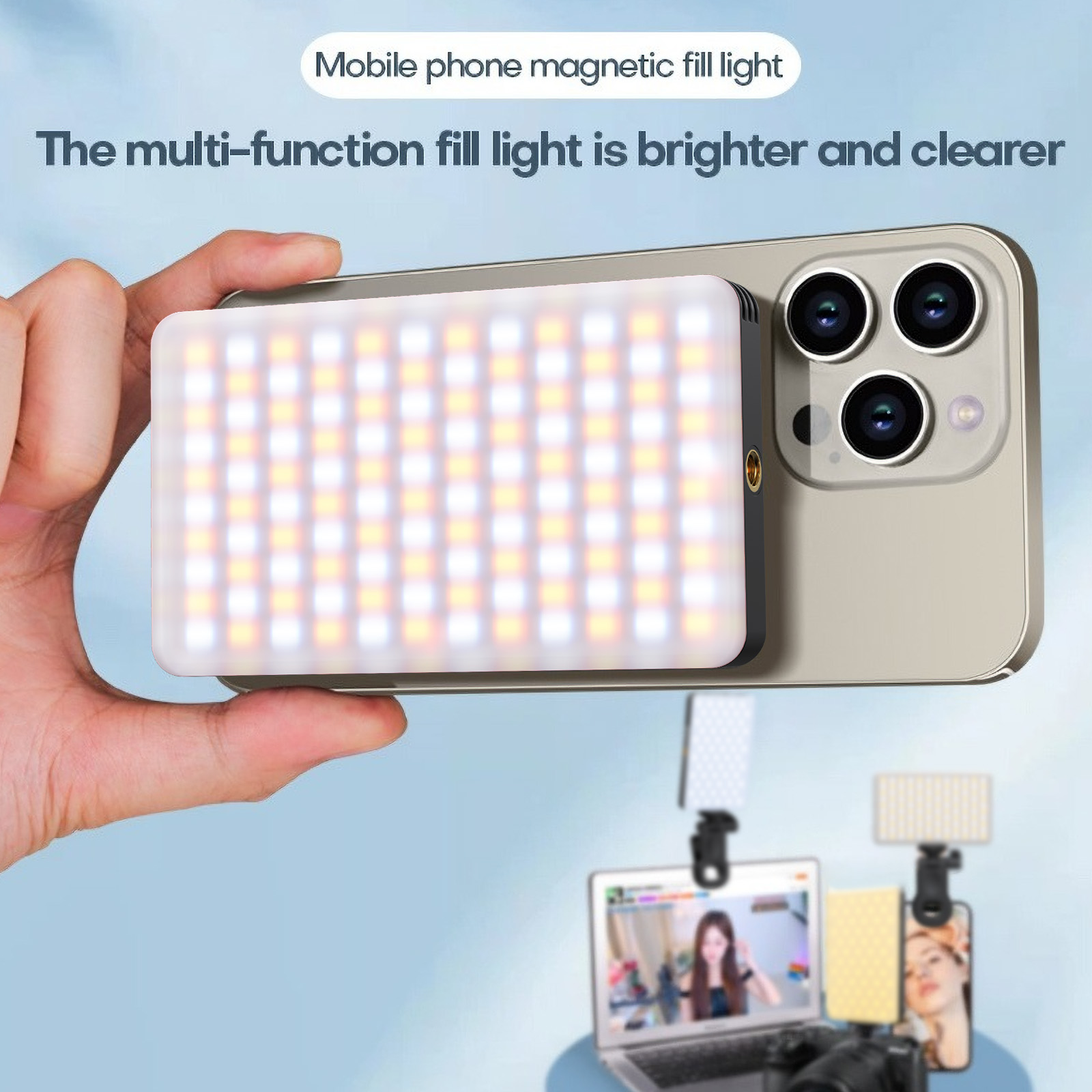 Manyetik Telefon Dolgu Işığı Ç - Led Light Panel Stream incelemesi ve fiyatı