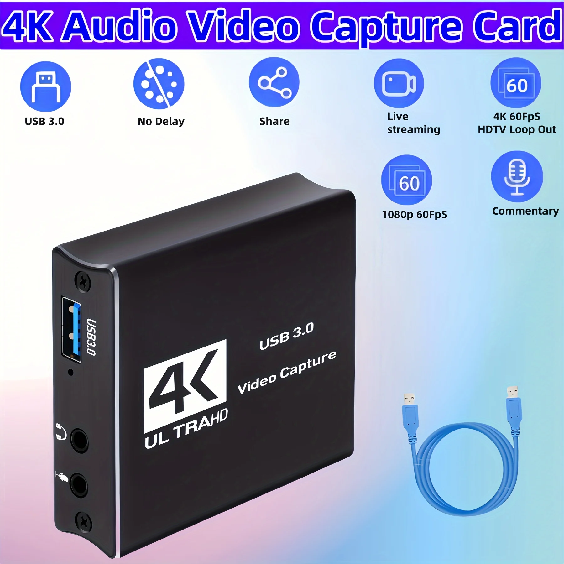 USB3.0 Video Yakalama HDMI Kar - Capture Card 4K Hdmi incelemesi ve fiyatı