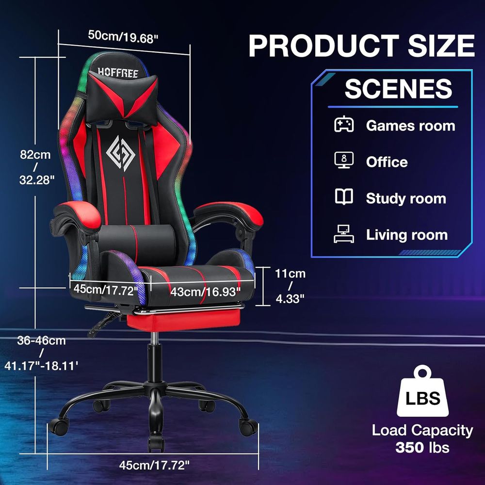 Bluetooth Hoparlörlü ve LED Iş - Rgb Gaming Chair incelemesi ve fiyatı