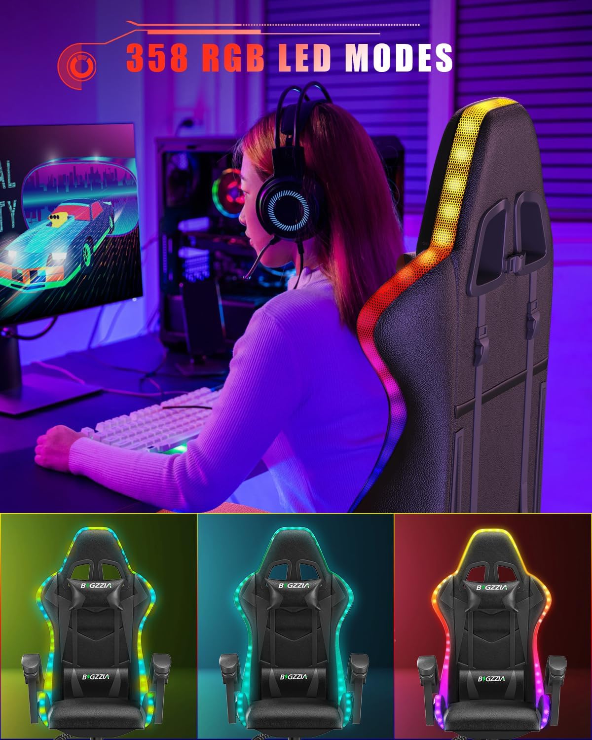 Çocuklar ve Yetişkinler için R - Rgb Gaming Chair incelemesi ve fiyatı