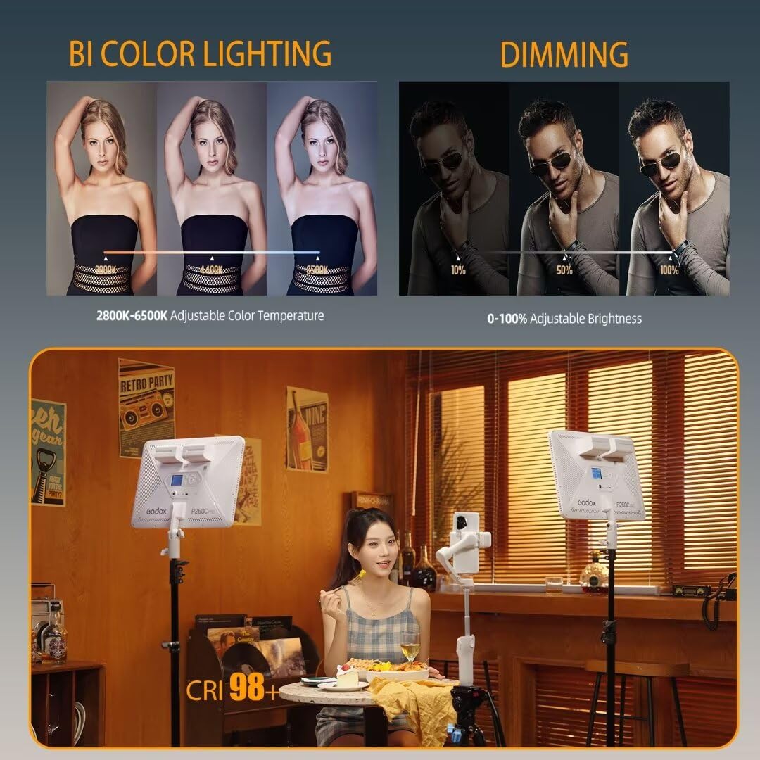 Godox P260C Pro LED Video Işığ - Led Light Panel Stream incelemesi ve fiyatı