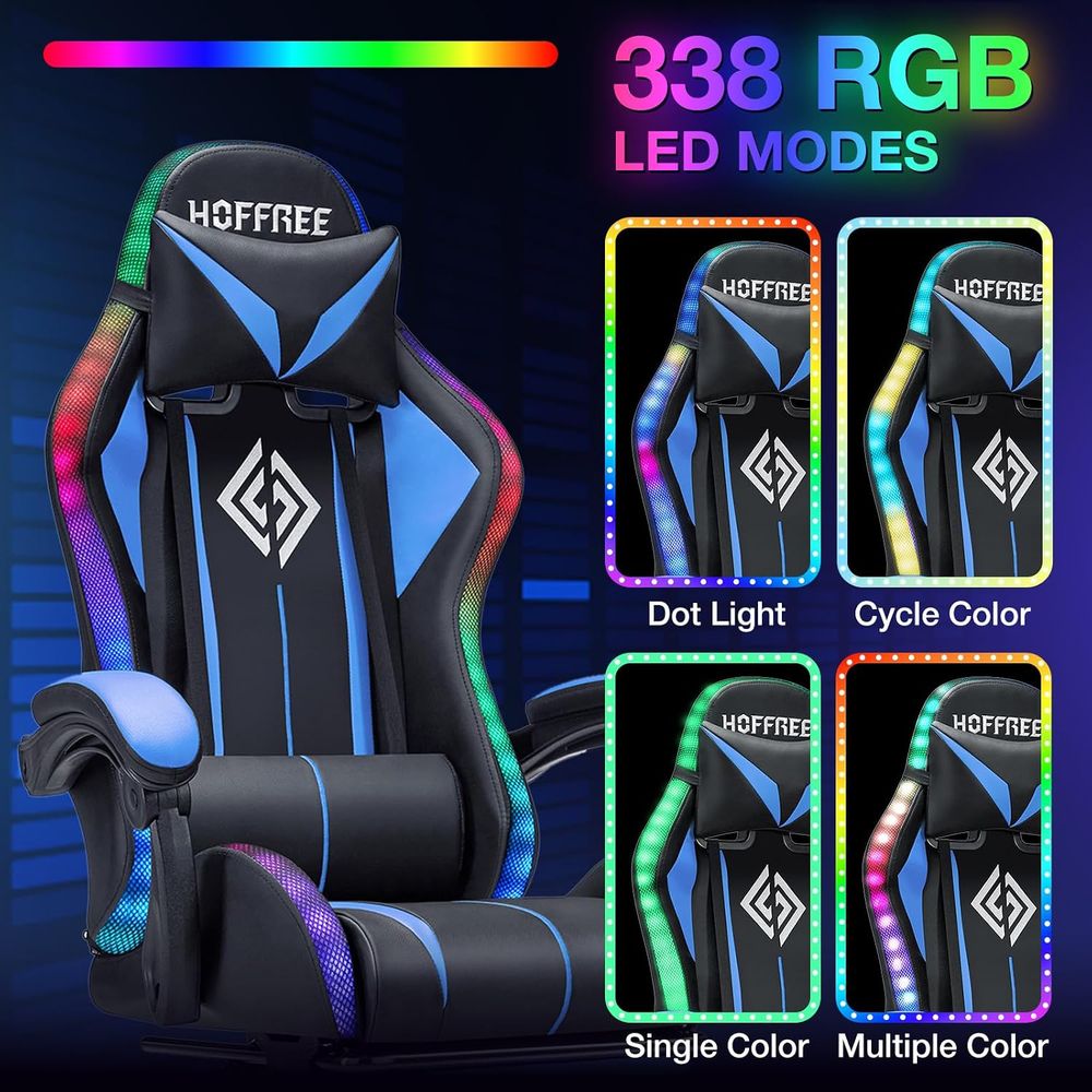 Masajlı RGB Işıklı LED Oyuncu  - Rgb Gaming Chair incelemesi ve fiyatı