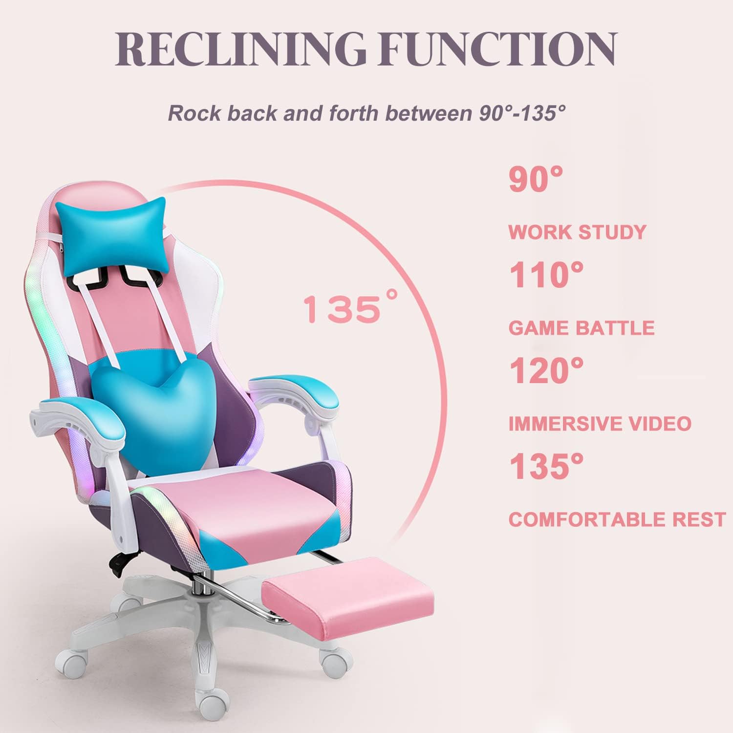 Yetişkinler için RGB LED Oyun  - Rgb Gaming Chair incelemesi ve fiyatı